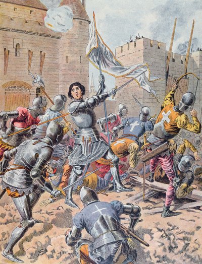 オルレアンの包囲でのジャンヌダルク、1900年頃 作： Frederic Theodore Lix